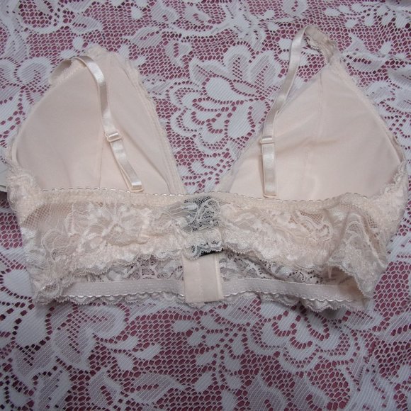 FREE W/ BUNDLE ORDER Rene Rofe Lace Bralette Blush Pink Sz L One Per Order - Picture 4 of 6